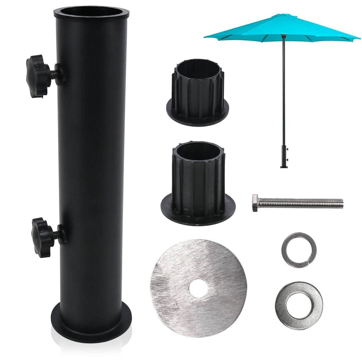 Black Granite Umbrella Tube Holder I5459