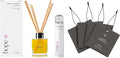 Essential Oil Reed Glass Jar Diffuser Set + Room Spray + Car Perfume P272992