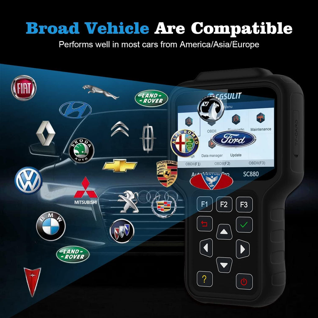 OBD2 Diagnostic Scanner with EPB ABS SAS SRS Reset Y10558