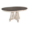 66" Round Farmhouse Wood Dining Table Y97753