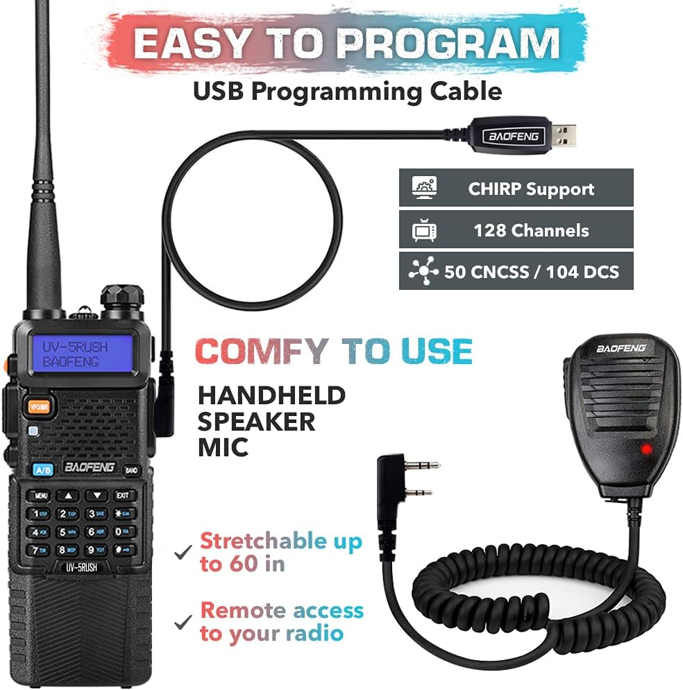 8W Two Way Radio with 3800mAh and 2800mAh Batteries W94601