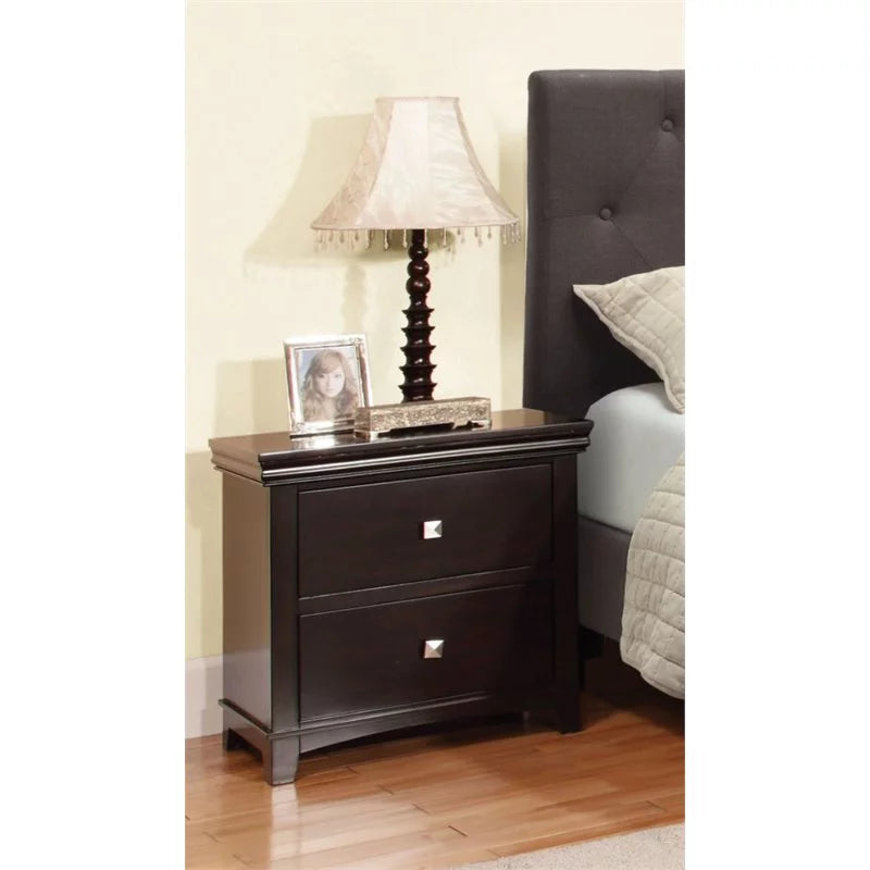 4pc Gray Wood Bedroom Set G418939