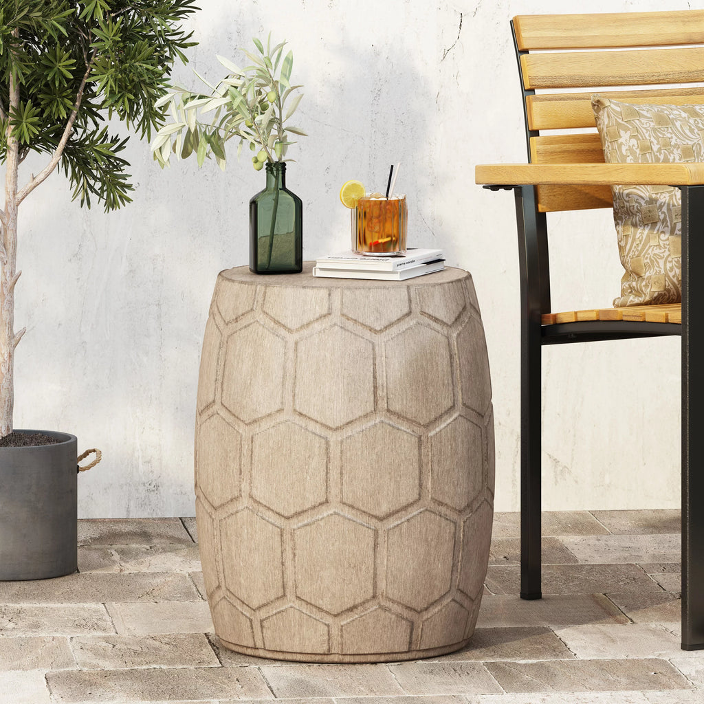 Lightweight Concrete Outdoor Side Table N1253