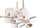 Beige 11 Piece Nonstick Cookware Set Z23989