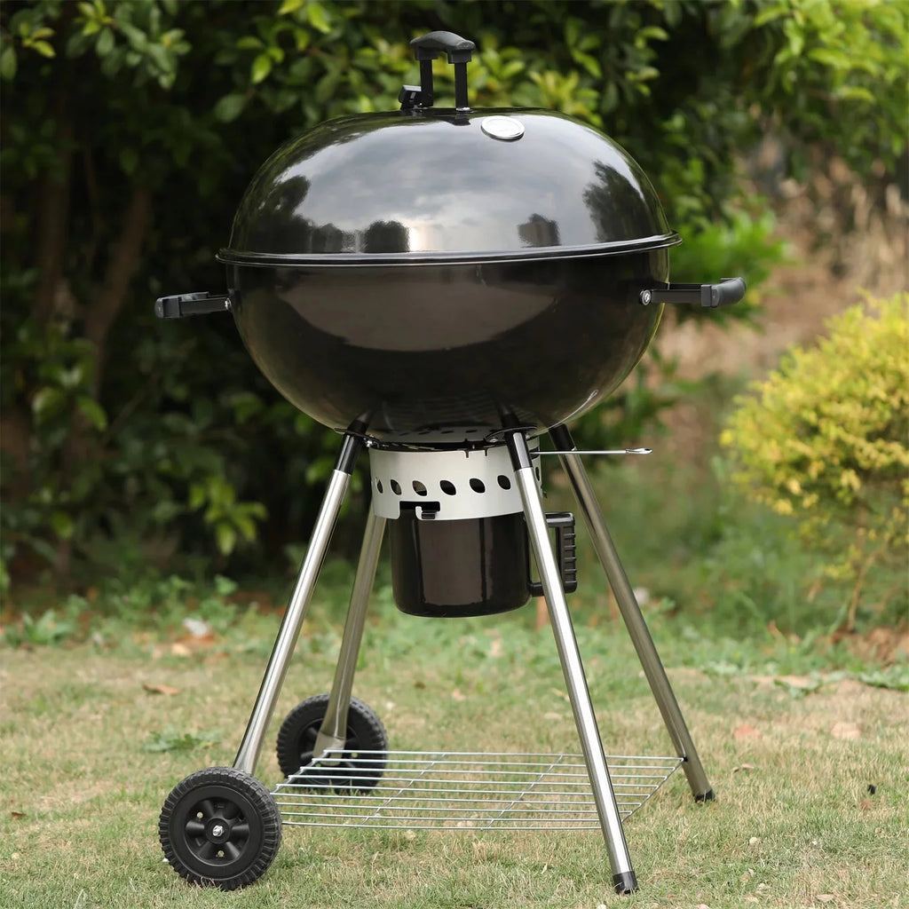 22" Portable Charcoal BBQ Grill, Black K92094
