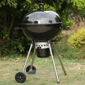 22" Portable Charcoal BBQ Grill, Black K92094