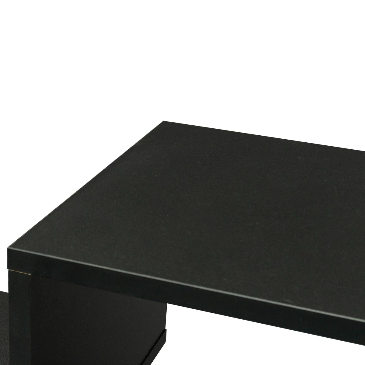 Black L-Shaped TV Stand U943307