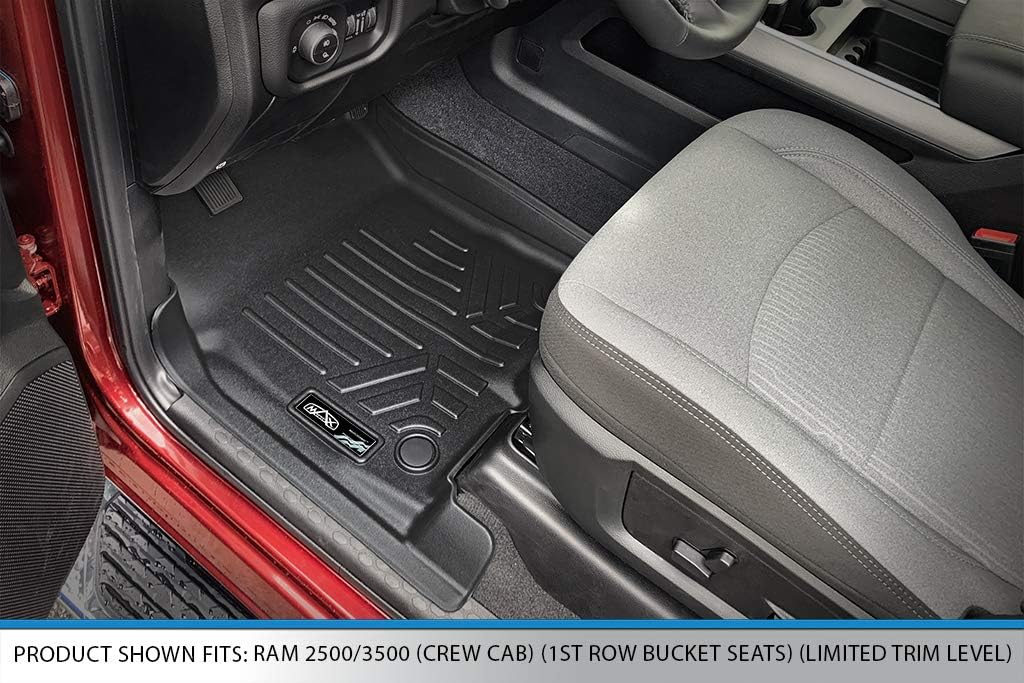 Custom Floor Mats 2 Row Liner Set Black S5964