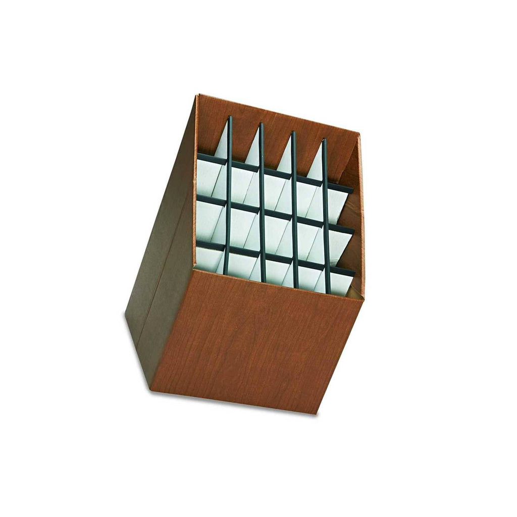 Walnut Vertical Roll File, 20 Compartment P919