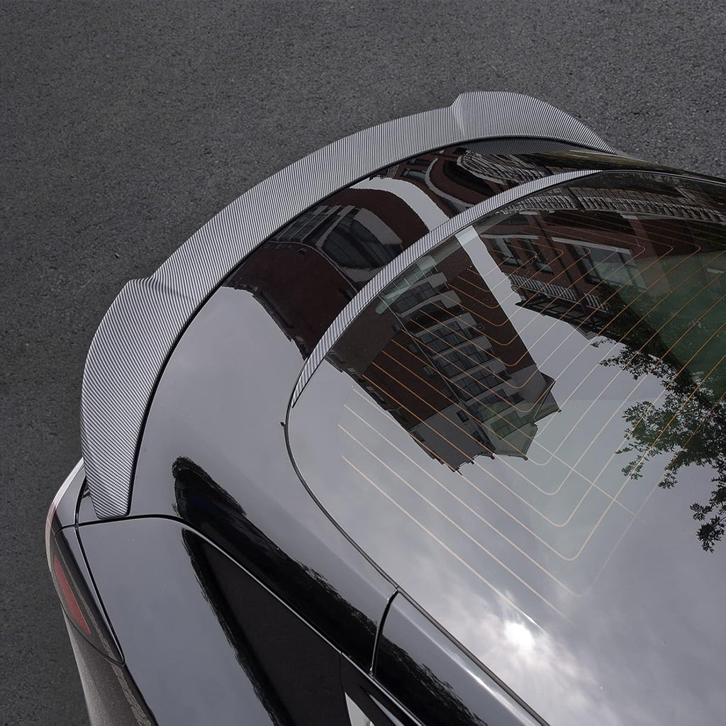 Matte Carbon Fiber Pattern Rear Spoiler U6170