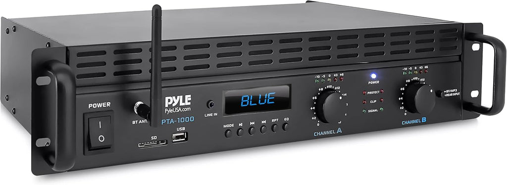 1000 Watt 2-Channel Bluetooth Power Amplifier W989098