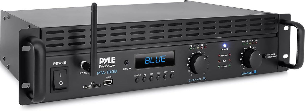1000 Watt 2-Channel Bluetooth Power Amplifier W989098
