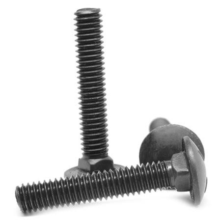 1/2 inch-13 x 1 1/2 inch Coarse Thread Grade 8 Carriage Bolt Medium Carbon Steel Black Oxide Pk 100 Q4290