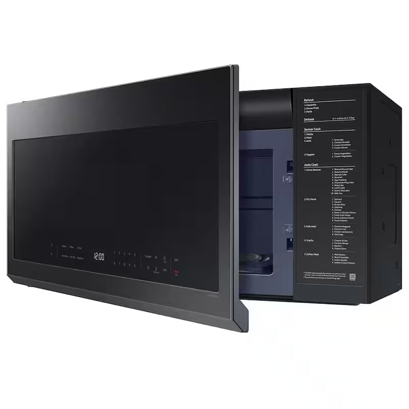 2.1 cu. ft. Over-the-Range Microwave in Matte Black Steel O124