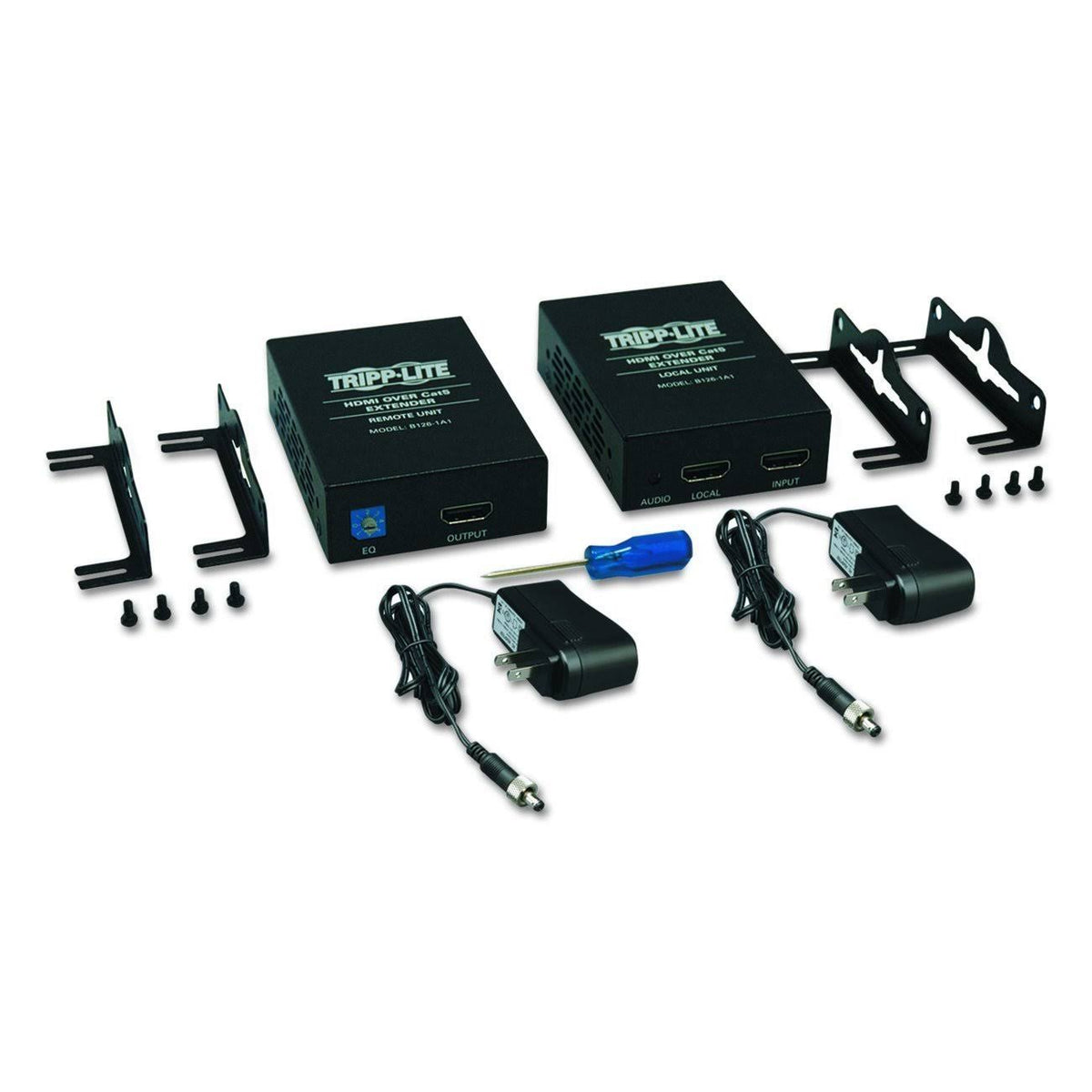 HDMI Over Cat5-Cat6 Extender Kit, Power Over Cable, 1080p 60 Hz H767354