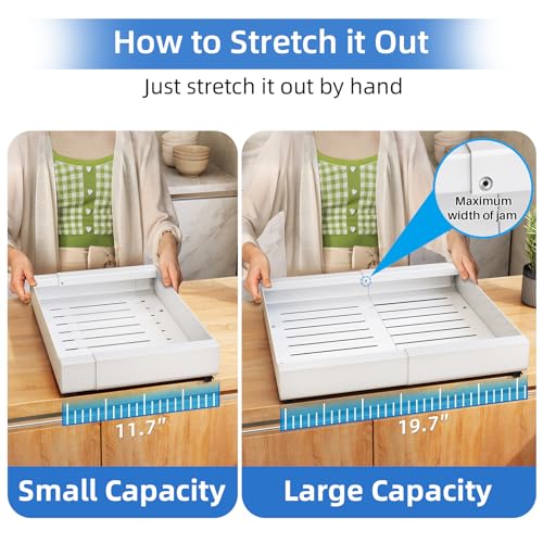 Expandable Heavy Duty Slide out Drawers Cabinet Organizer H3352