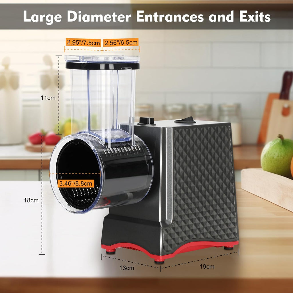 250W Electric Cheese Grater with 5 Types of Blades E1453