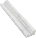 Carrara White Marble Crown Molding Trim, Honed G8901