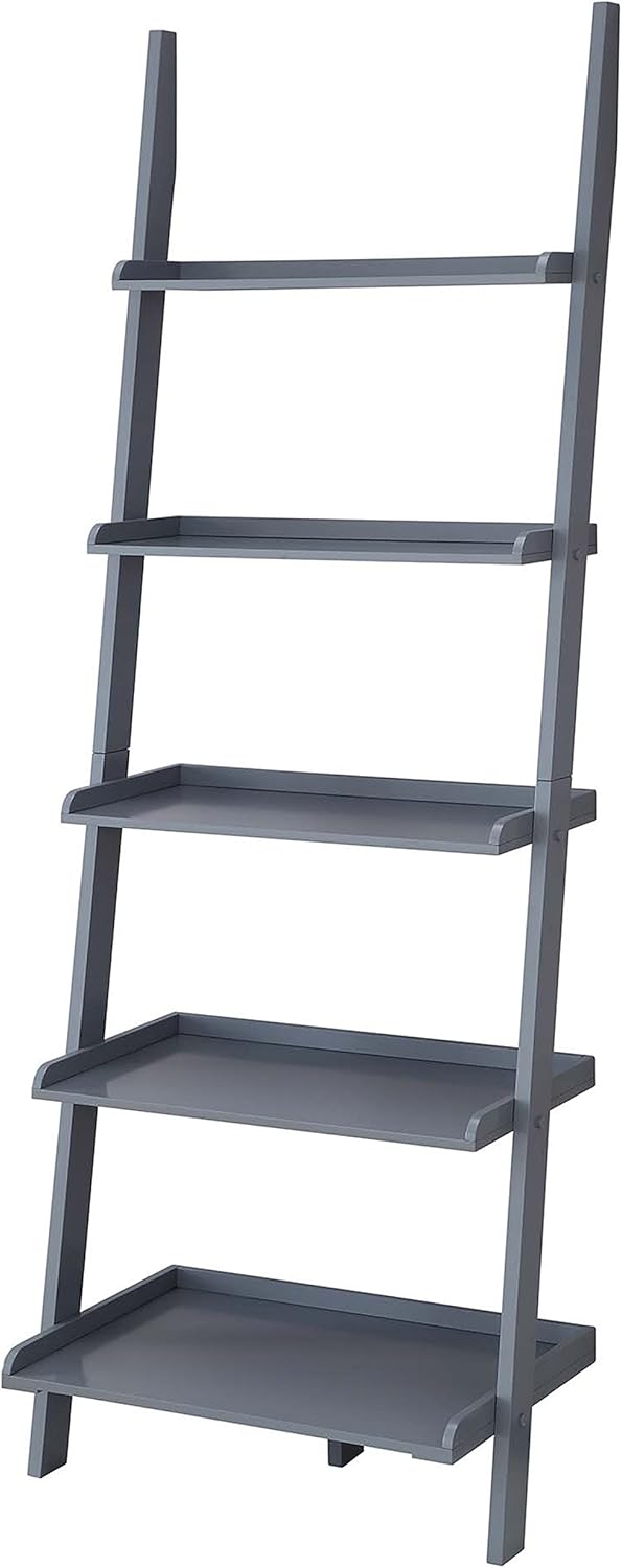 Gray Bookshelf Ladder W82908