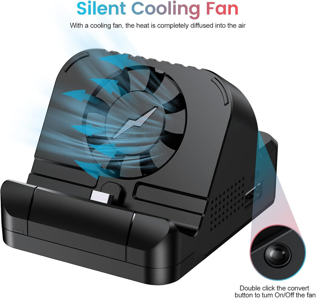 4K HDMI Portable Docking Station with Cooling Fan and USB 3.0 Port C947537