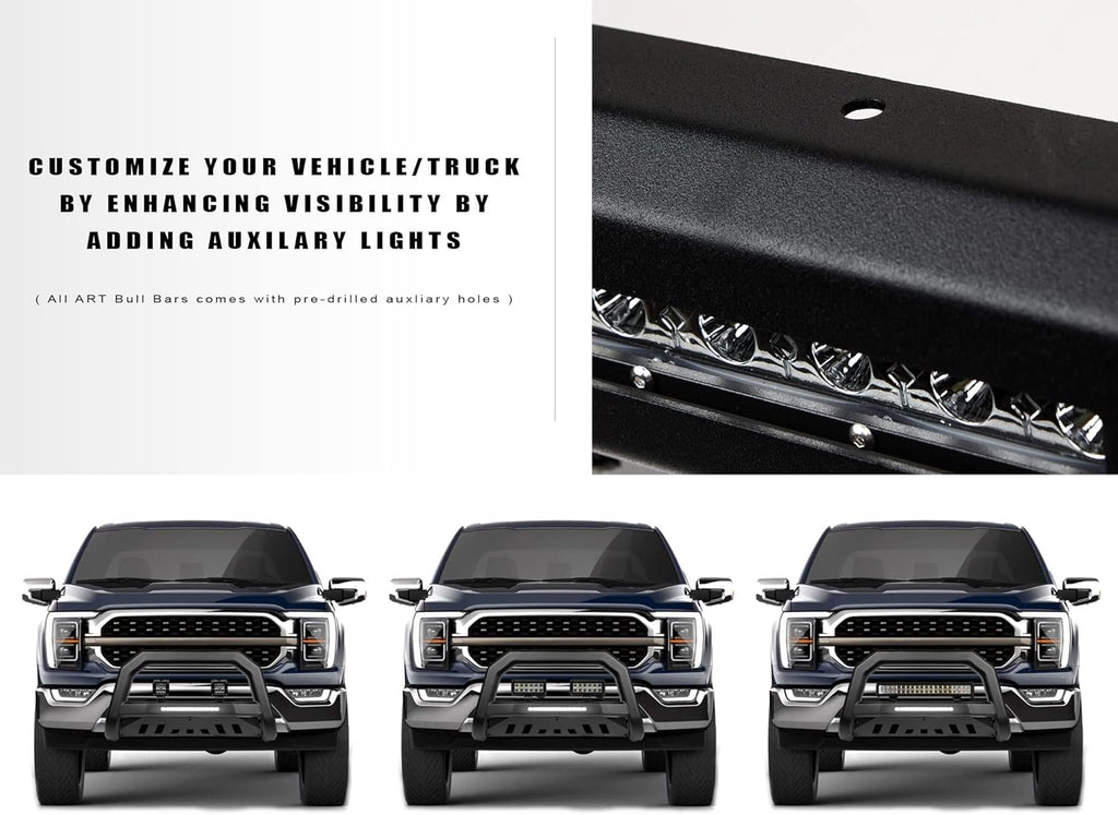 Matte Black LED Bull Bar F291102
