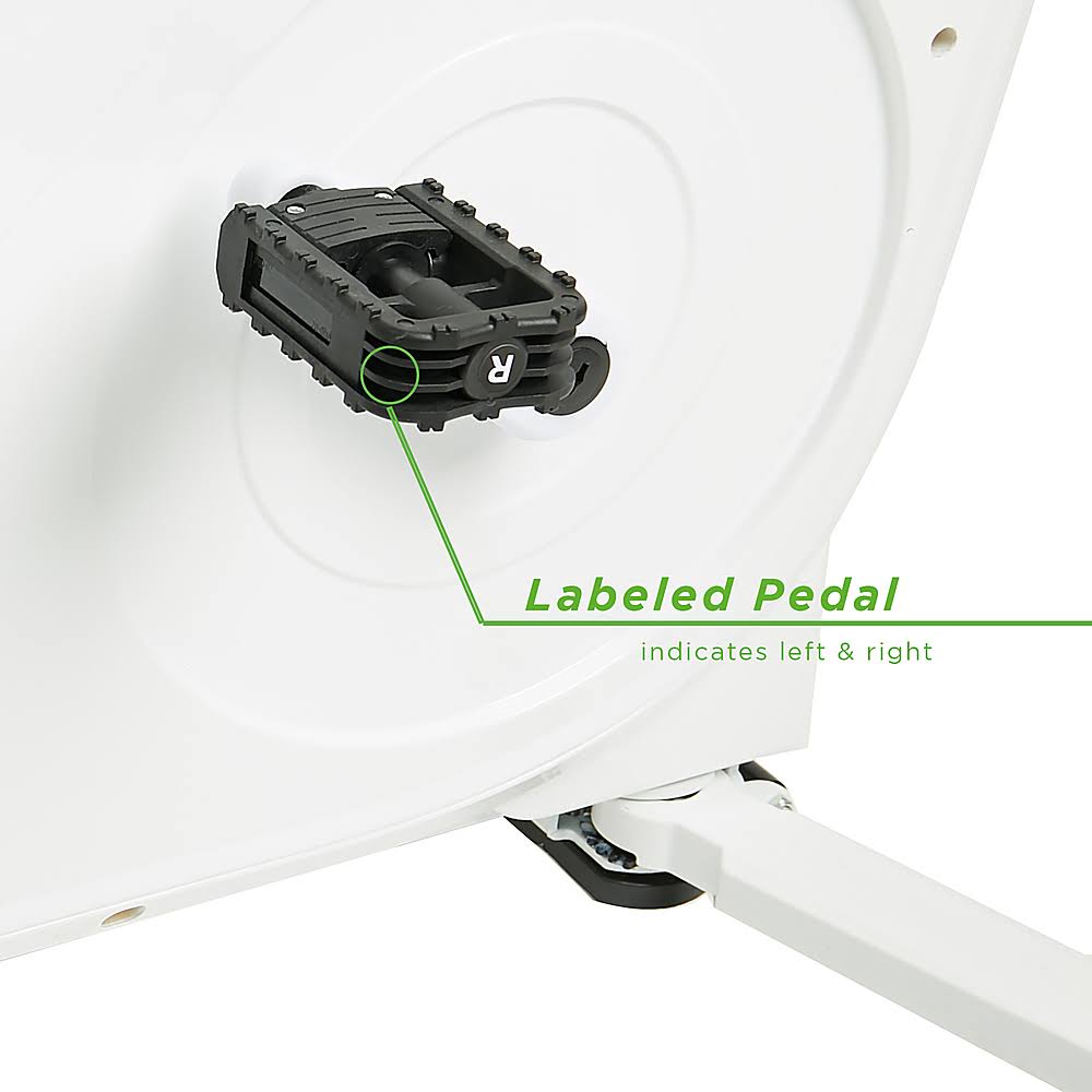 White Exercise Bike Workstation with 8 Resistance Levels S332973