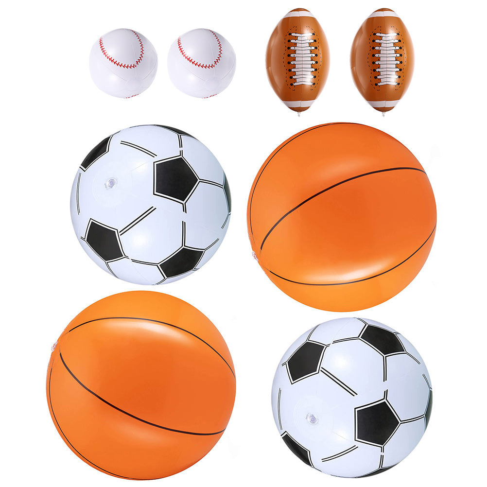 8Pcs Inflatable Sports Balls Toys K291081