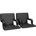 Black Stadium Chair 2-Pack W6628