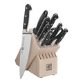 10 Pc Knife Set with White Rubberwood Block Q9528