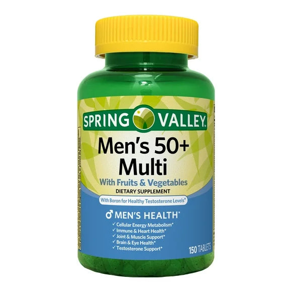Men's 50+ Multi Tablets 150 Count X7056