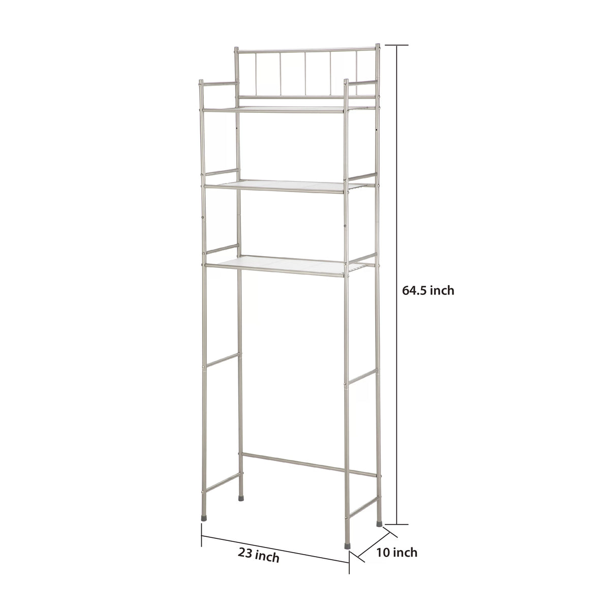 4 Piece Steel Satin Nickel Bath Shelves Set Y7020