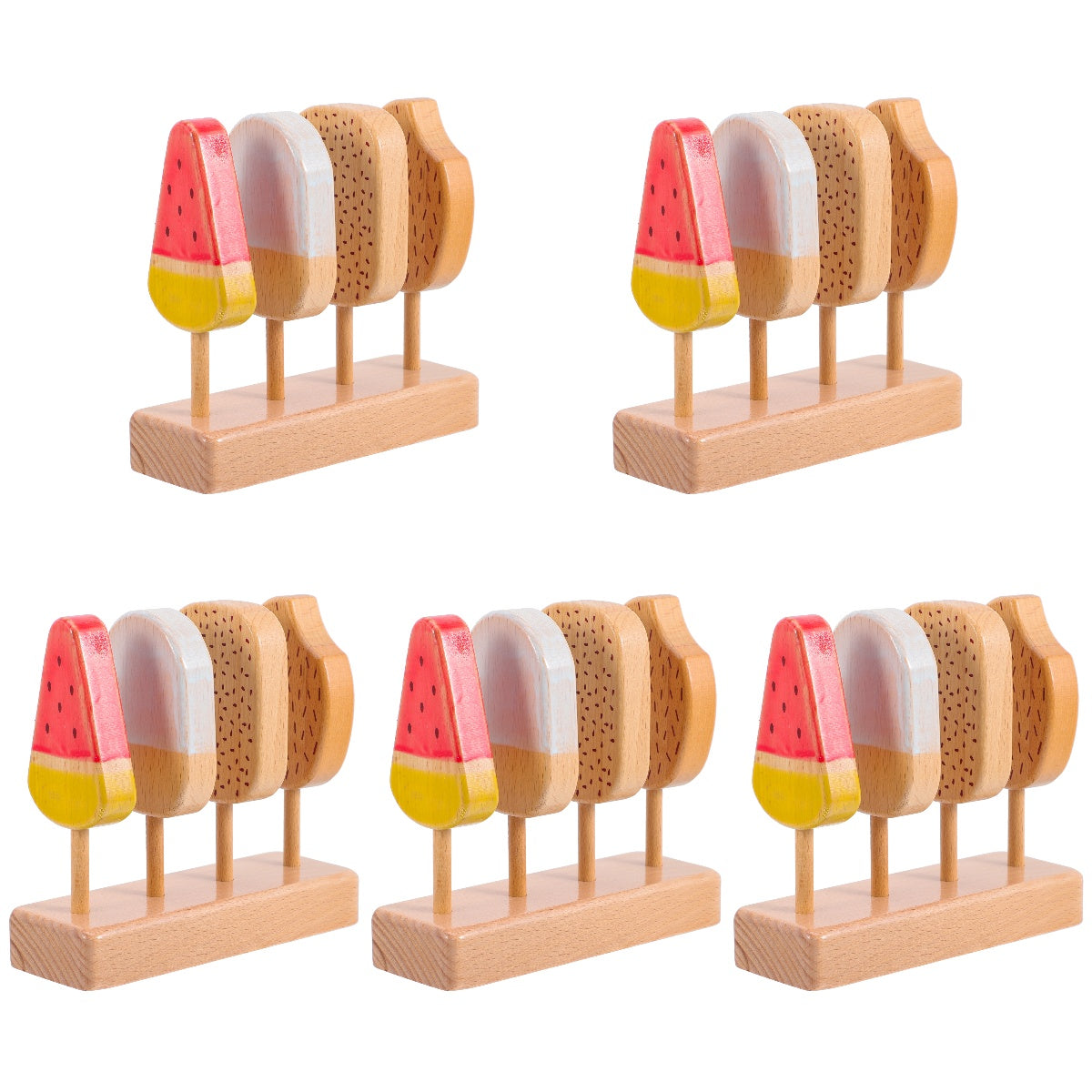 Beech Wooden Ice Cream Toy Playset P680