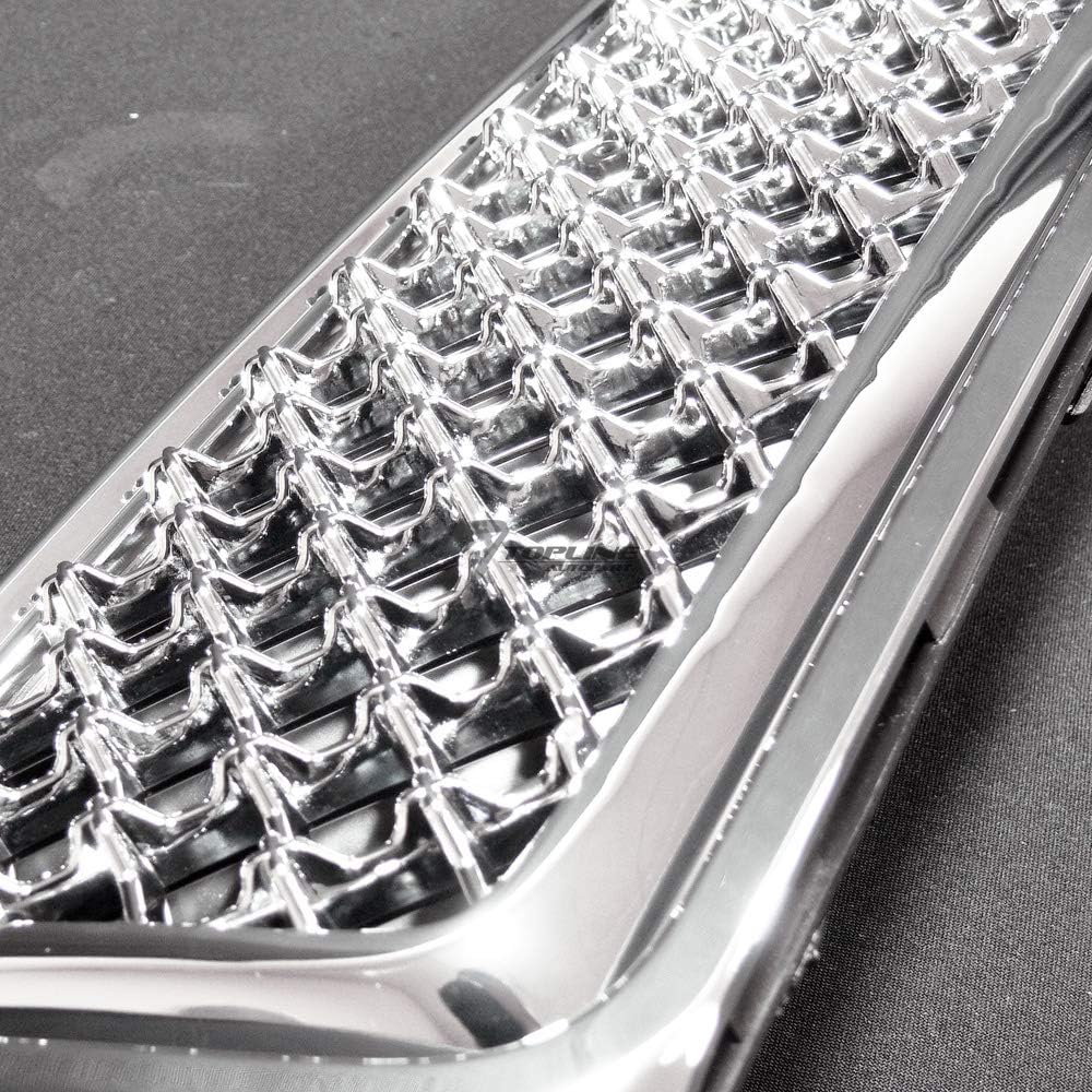 Chrome Mesh Front Lower Bumper Grille Pack of 2 Y16578