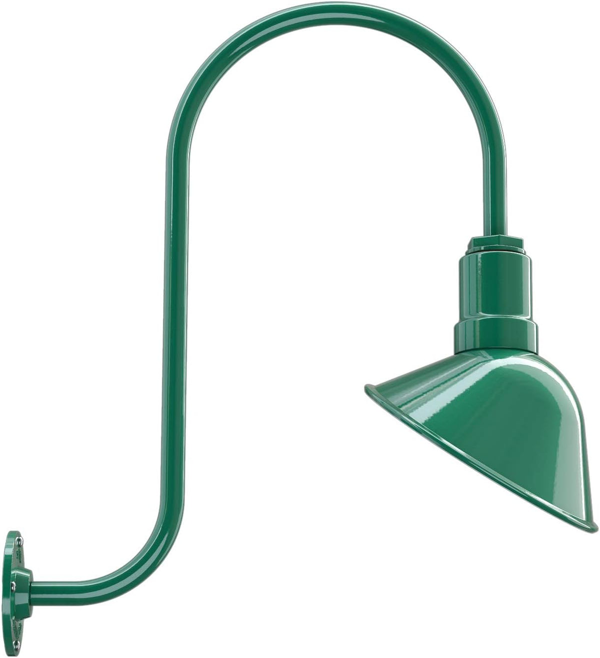 Red 9 inch Dome 11 inch Gooseneck Store Sign Light V45284