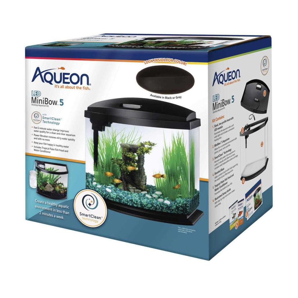 2.5 Gal LED Aquarium Kit Black J468