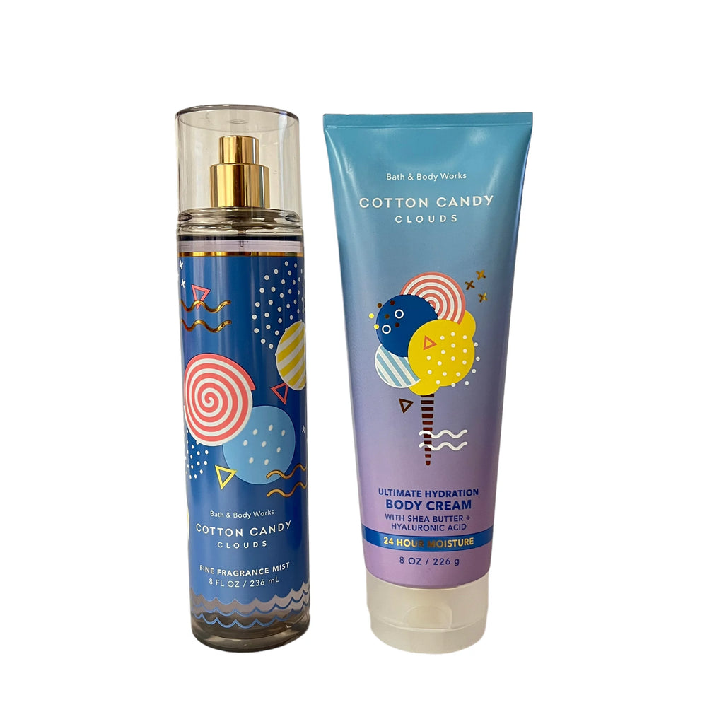 Cotton Candy Clouds Fragrance Mist & Body Cream Set 8 fl oz Q781199