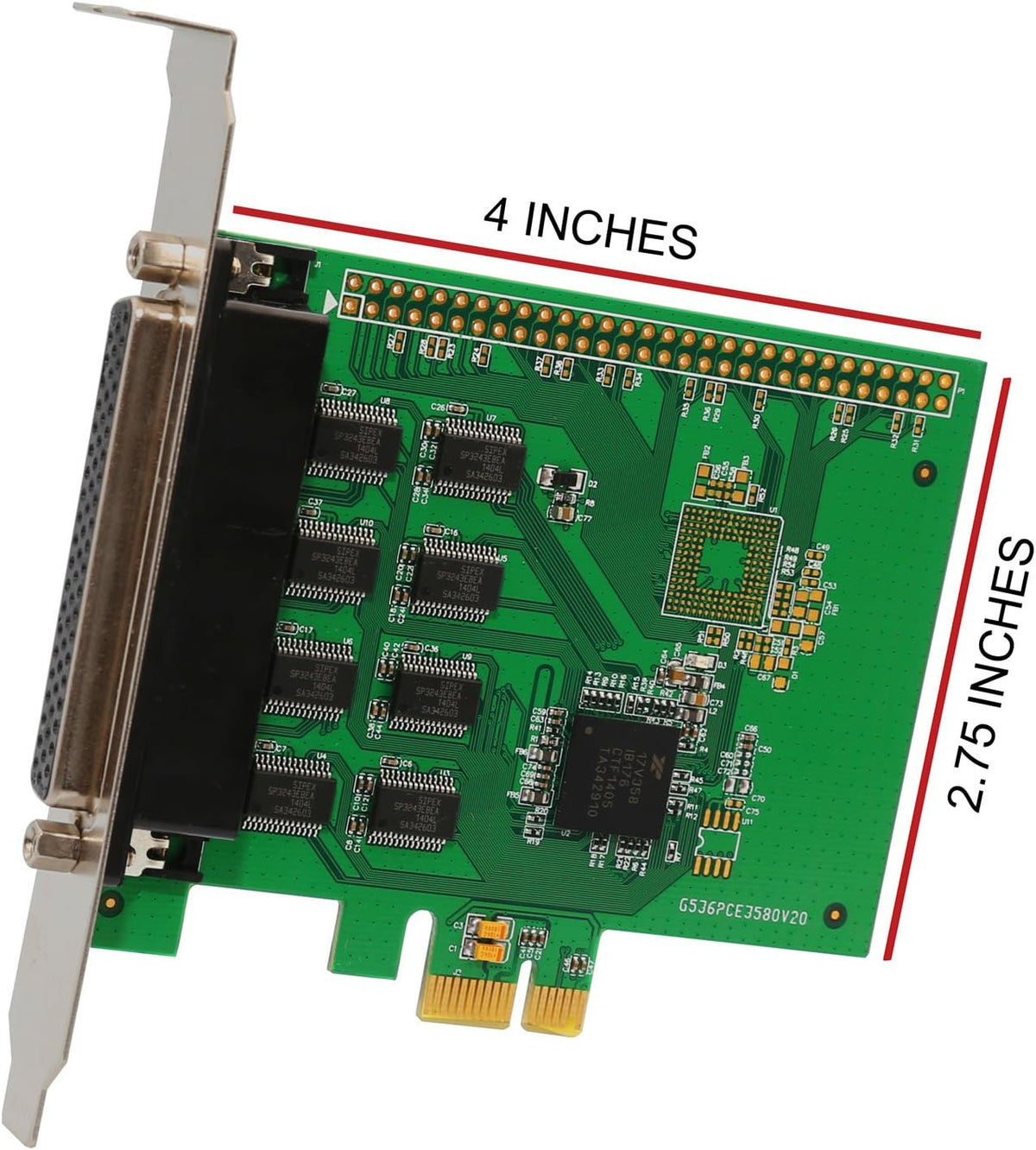 8 Port PCI-Express Serial Card Pack of 2 H15938