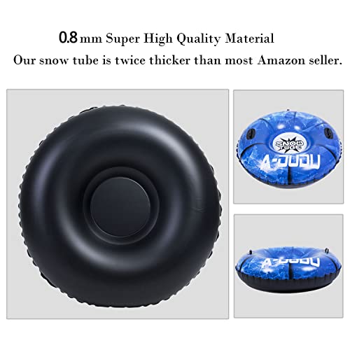 47 Inch Inflatable Snow Sled with Carrying Bag H6151