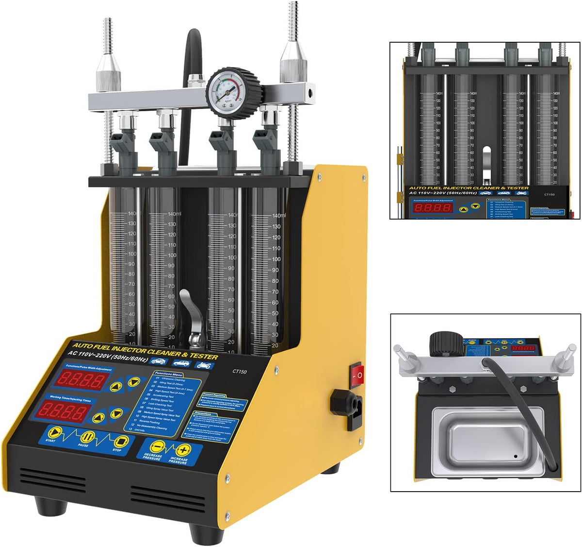 Ultrasonic Fuel Injector Cleaner Tester 110V/220V D8786
