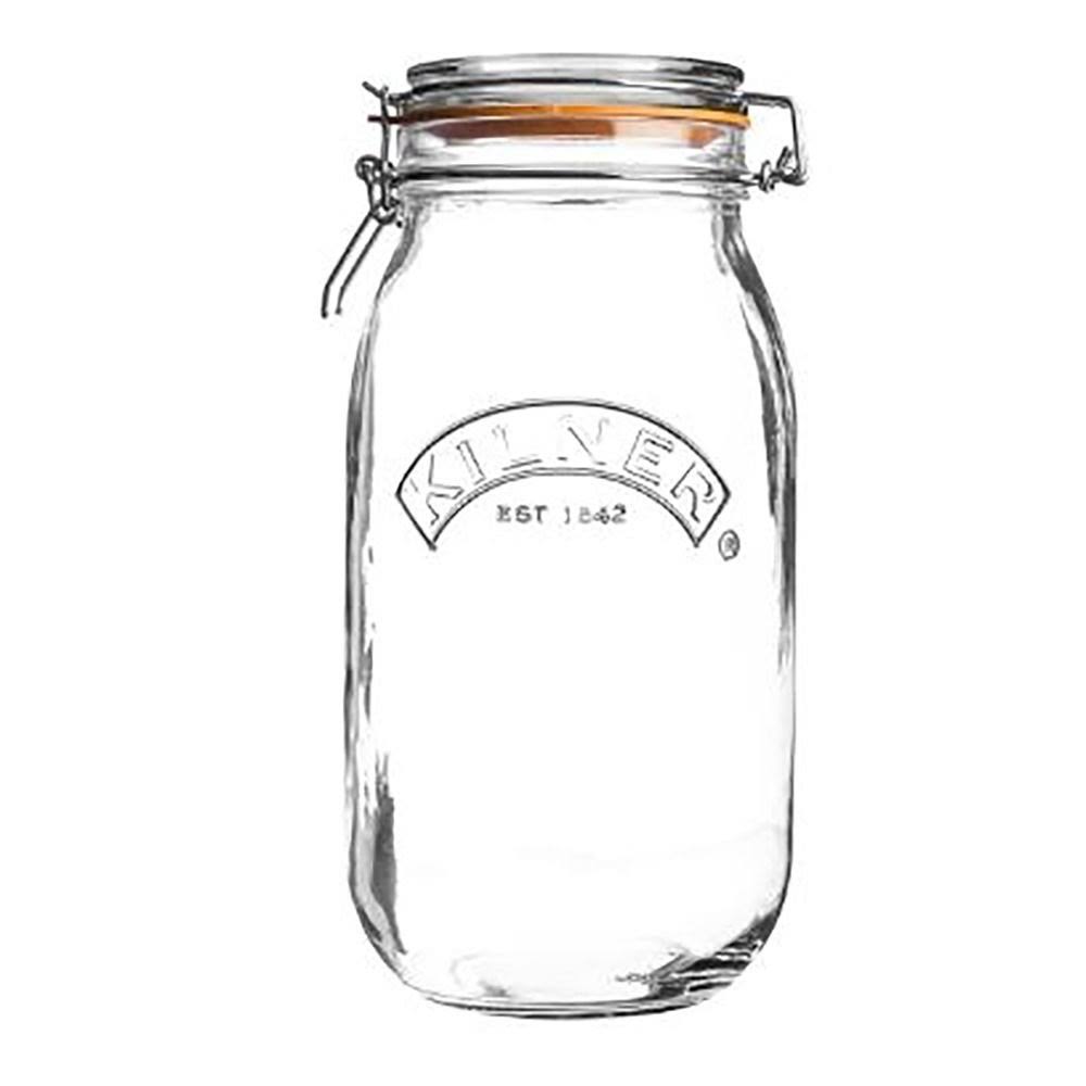 3L Round Swing Top Glass Jars 6-Pack F769235