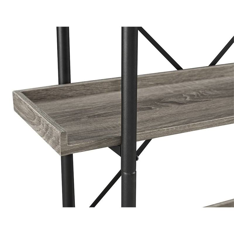 5 Shelf Driftwood Bookcase W374