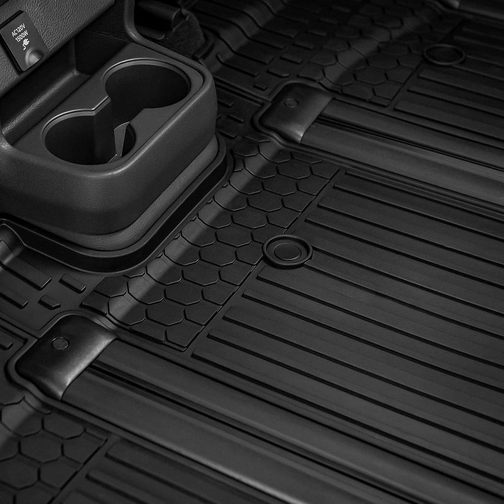 Black TPE All Weather Floor Mats I3394