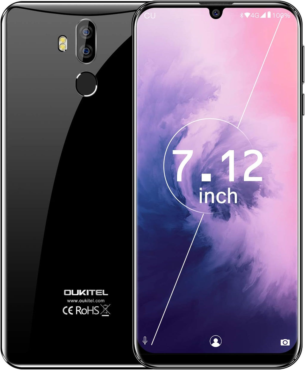 7.12 FHD+ Screen 64GB ROM 4GB RAM 16MP+8MP Dual Camera 6000mAh Battery Unlocked Cell Phone C793