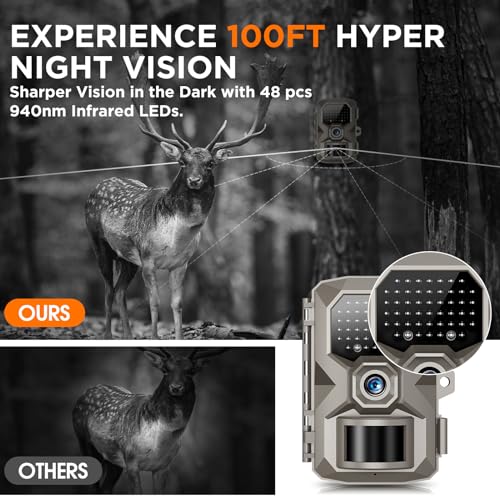 4K 48MP Night Vision Trail Camera V30324