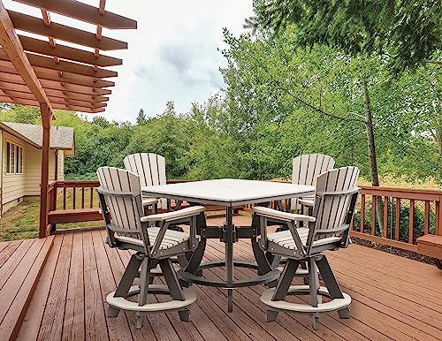 4 Person Poly Adirondack Counter Height Table Set P13234