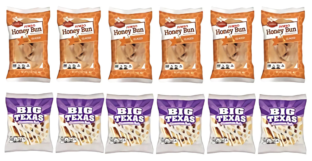 12 Pack Jumbo Glazed Honey Bun & Cinnamon Roll Combo V325