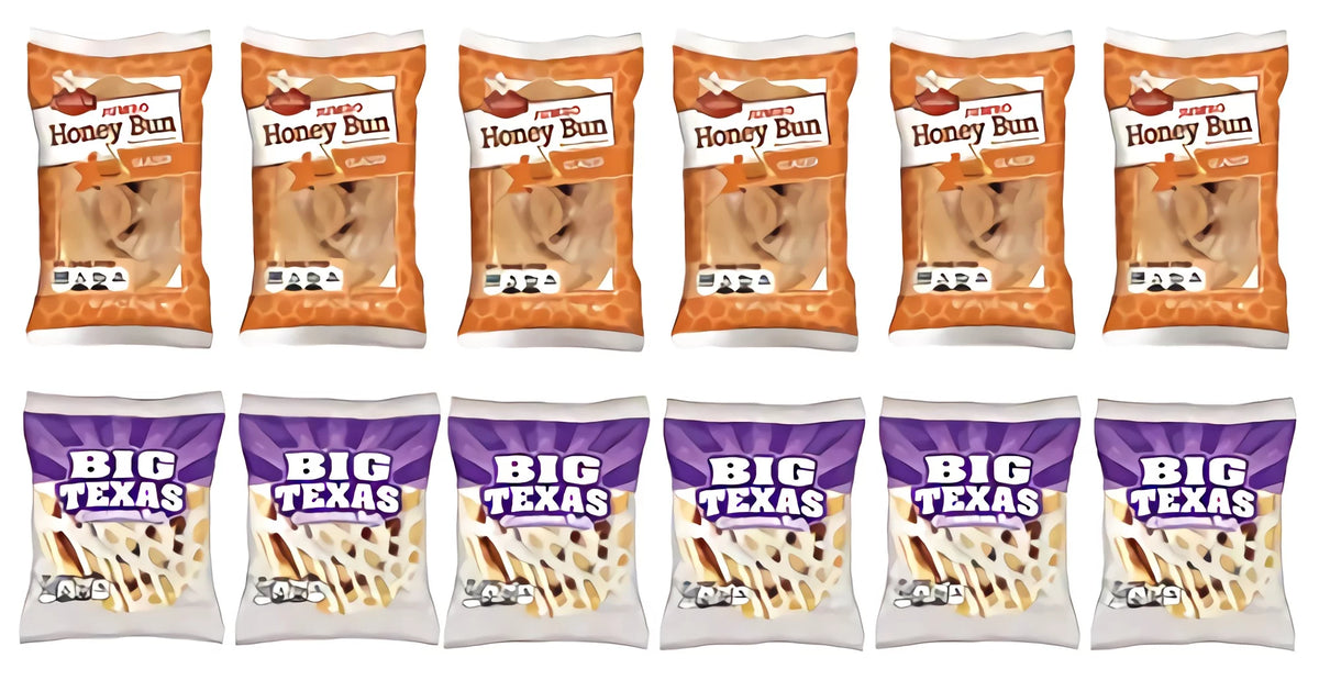 12 Pack Jumbo Glazed Honey Bun & Cinnamon Roll Combo V325