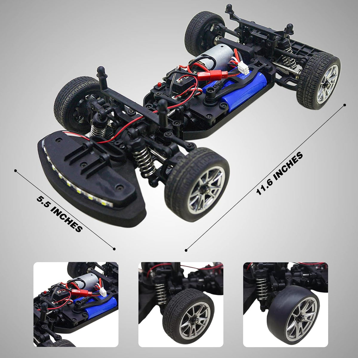 1/16 Scale RC Drift Car 2.4GHz High Speed Offroad C1465