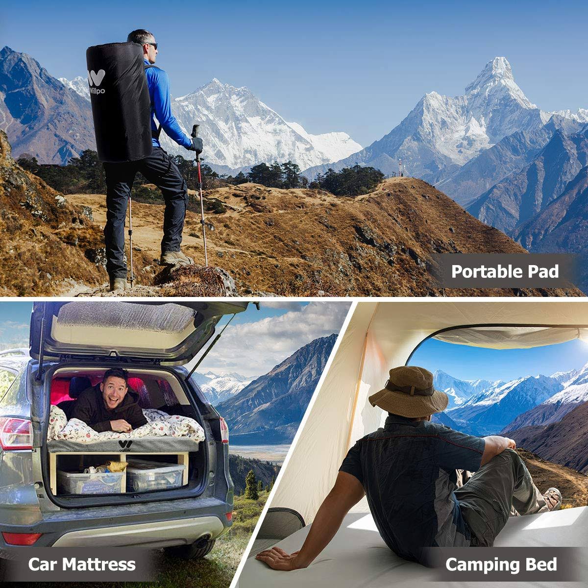 Memory Foam Car Camping Mattress Portable Sleep Pad V710