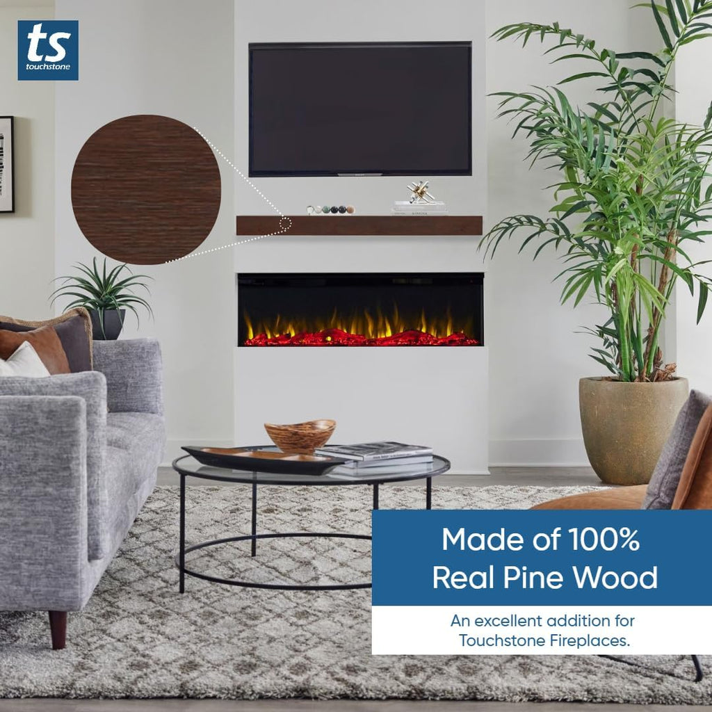 60 Inch Smart Electric Fireplace and 72 Inch Espresso Wood Mantel I3515